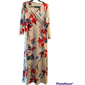 Long Floral Dress Size L
